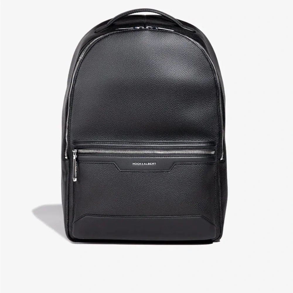 Black Leather Backpack